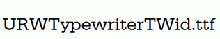 URWTypewriterTWid.ttf