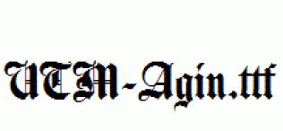 UTM-Agin.ttf