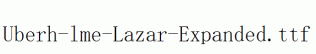 Uberh-lme-Lazar-Expanded.ttf