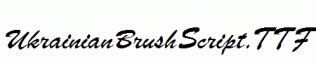 UkrainianBrushScript.ttf