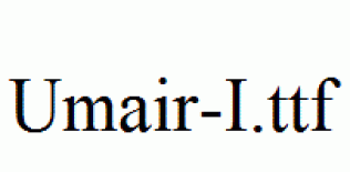 Umair-I.ttf