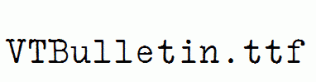 VTBulletin.ttf