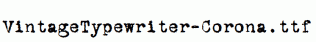 VintageTypewriter-Corona.ttf