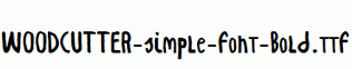 WOODCUTTER-simple-font-Bold.ttf