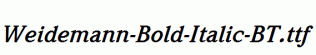 Weidemann-Bold-Italic-BT.ttf