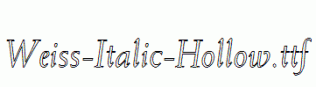 Weiss-Italic-Hollow.ttf