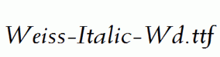 Weiss-Italic-Wd.ttf
