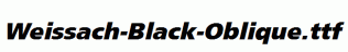 Weissach-Black-Oblique.ttf
