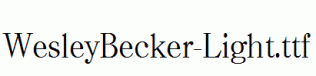 WesleyBecker-Light.ttf