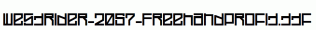 Westrider-2057-FreehandProfit.ttf