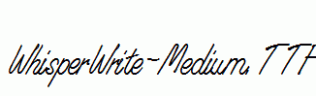 WhisperWrite-Medium.ttf