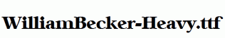 WilliamBecker-Heavy.ttf