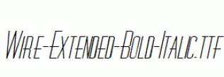 Wire-Extended-Bold-Italic.ttf
