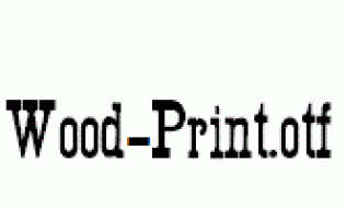 Wood-Print.otf