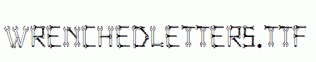 WrenchedLetters.ttf