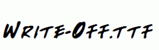 Write-Off.ttf