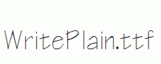 WritePlain.ttf