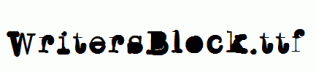 WritersBlock.ttf