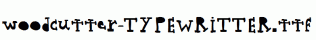woodcutter-TYPEWRITTER.ttf
