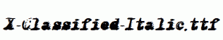 X-Classified-Italic.ttf