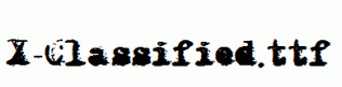X-Classified.ttf