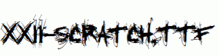 XXII-SCRATCH.ttf