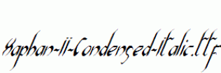 Xaphan-II-Condensed-Italic.ttf