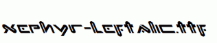 Xephyr-Leftalic.ttf