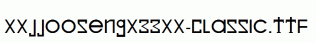 xxjjoosengx33xx-Classic.ttf