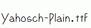 Yahosch-Plain.ttf