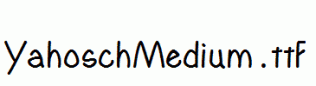 YahoschMedium.ttf