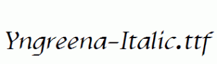 Yngreena-Italic.ttf