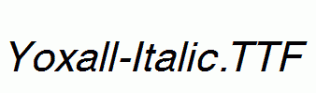 Yoxall-Italic.ttf