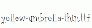 yellow-umbrella-thin.ttf
