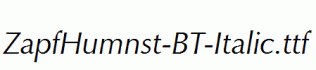 ZapfHumnst-BT-Italic.ttf