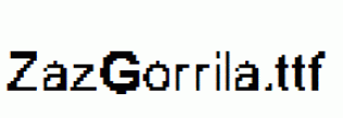 ZazGorrila.ttf