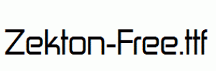 Zekton-Free.ttf