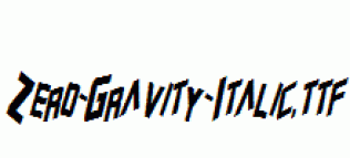 Zero-Gravity-Italic.ttf