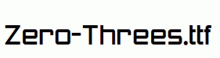 Zero-Threes.ttf