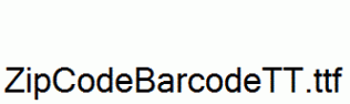 ZipCodeBarcodeTT.ttf