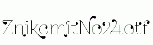 ZnikomitNo24.otf