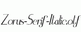 Zorus-Serif-Italic.otf
